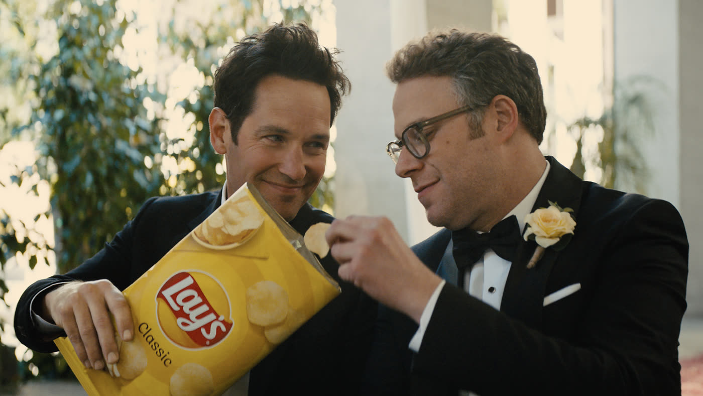 Lay’s ‘Golden Memories’ — Paul Rudd and Seth Rogen sharing a bag of Lay’s